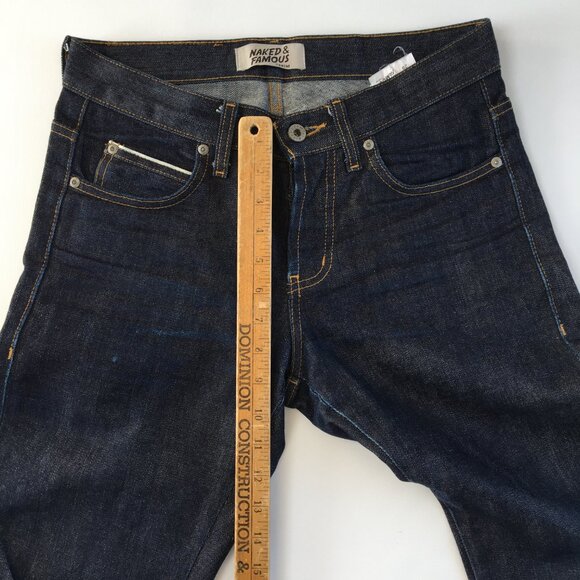 Naked & Famous Skinny Guy Selvedge Button Fly Jeans 29 - Picture 10 of 11